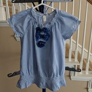 Cherokee-girls stripe ruffle detail blouse (7/8)